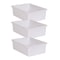 Teacher Created Resources Storage Bin, Plastic, White, 3 PK 20417 - alternate 1